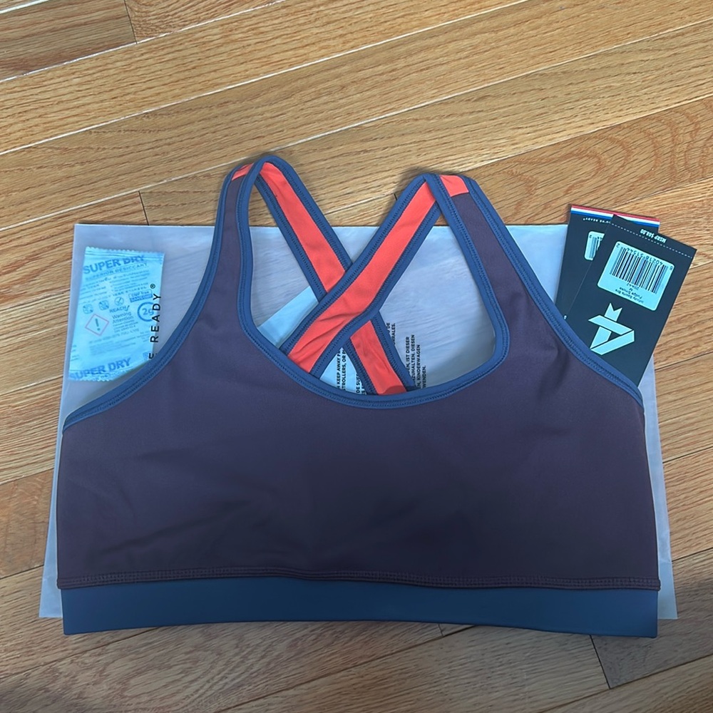 Fourlaps infinity sports bra Fudge Smoke size Medium